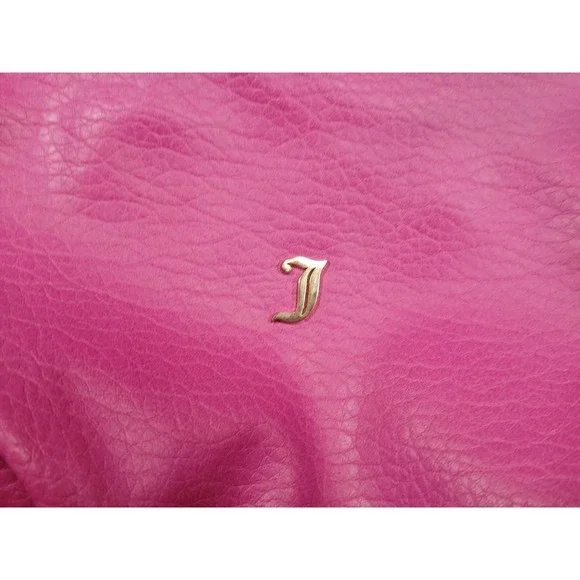 Women's Juicy Couture Crossbody Hobo Handbag Hot Pink Gold Medium - Picture 5 of 12